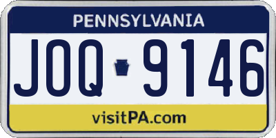 PA license plate JOQ9146