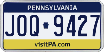 PA license plate JOQ9427