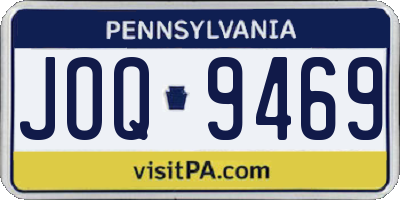 PA license plate JOQ9469