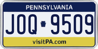 PA license plate JOQ9509