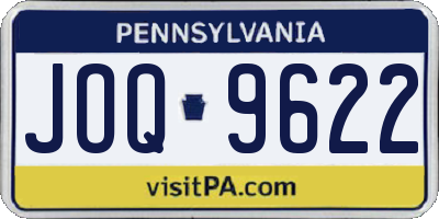 PA license plate JOQ9622