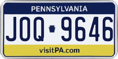 PA license plate JOQ9646