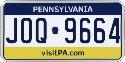 PA license plate JOQ9664