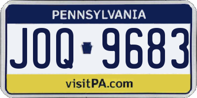 PA license plate JOQ9683