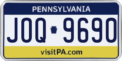 PA license plate JOQ9690