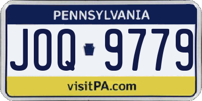 PA license plate JOQ9779