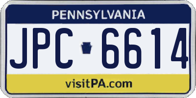 PA license plate JPC6614