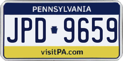 PA license plate JPD9659