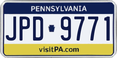 PA license plate JPD9771