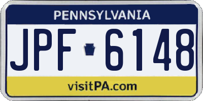 PA license plate JPF6148