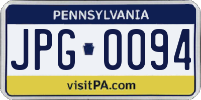 PA license plate JPG0094
