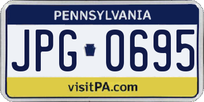PA license plate JPG0695