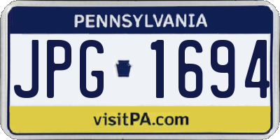 PA license plate JPG1694