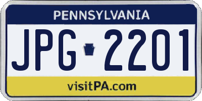 PA license plate JPG2201
