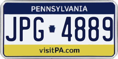 PA license plate JPG4889