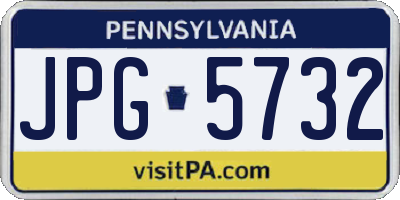 PA license plate JPG5732