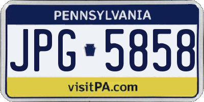 PA license plate JPG5858