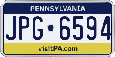 PA license plate JPG6594