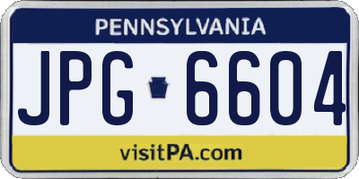 PA license plate JPG6604