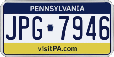 PA license plate JPG7946