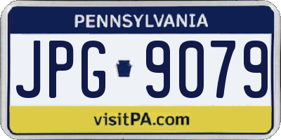 PA license plate JPG9079