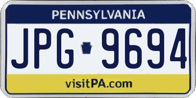 PA license plate JPG9694