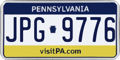 PA license plate JPG9776