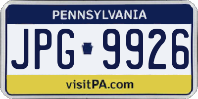 PA license plate JPG9926