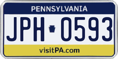 PA license plate JPH0593