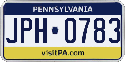 PA license plate JPH0783
