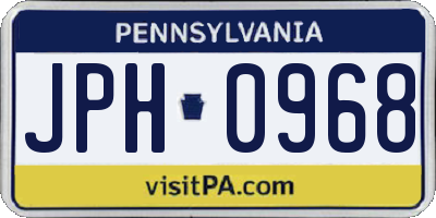 PA license plate JPH0968