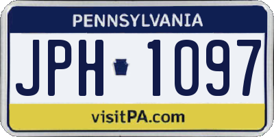 PA license plate JPH1097