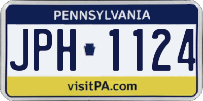 PA license plate JPH1124
