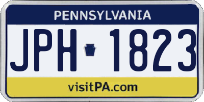 PA license plate JPH1823