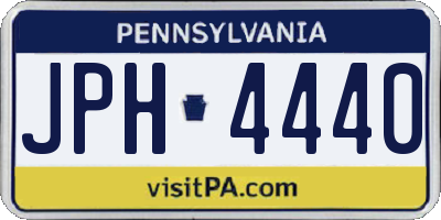PA license plate JPH4440