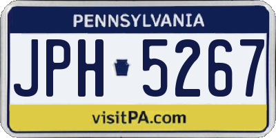 PA license plate JPH5267