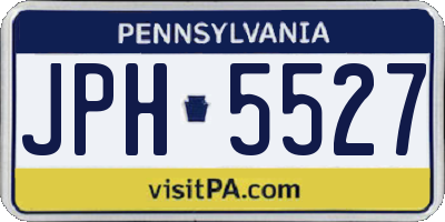 PA license plate JPH5527