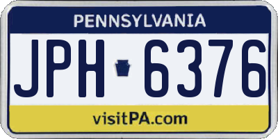 PA license plate JPH6376