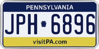 PA license plate JPH6896