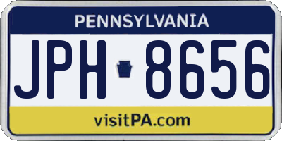 PA license plate JPH8656
