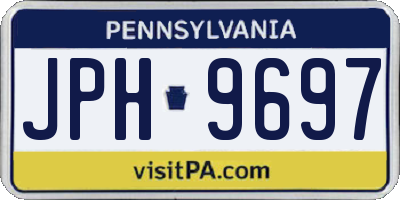 PA license plate JPH9697