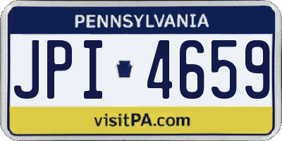 PA license plate JPI4659