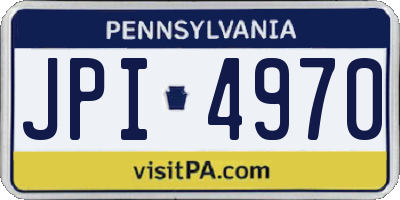 PA license plate JPI4970