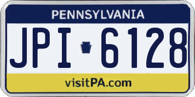 PA license plate JPI6128