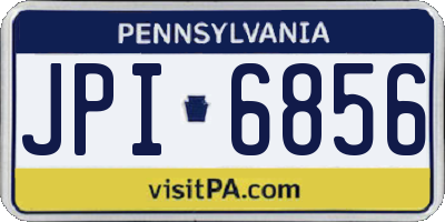PA license plate JPI6856