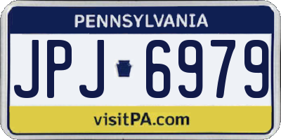 PA license plate JPJ6979