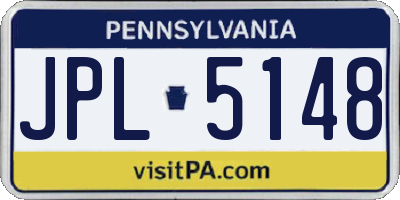 PA license plate JPL5148