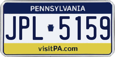PA license plate JPL5159