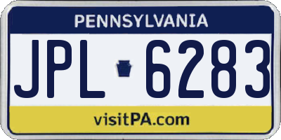 PA license plate JPL6283