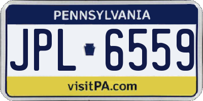 PA license plate JPL6559